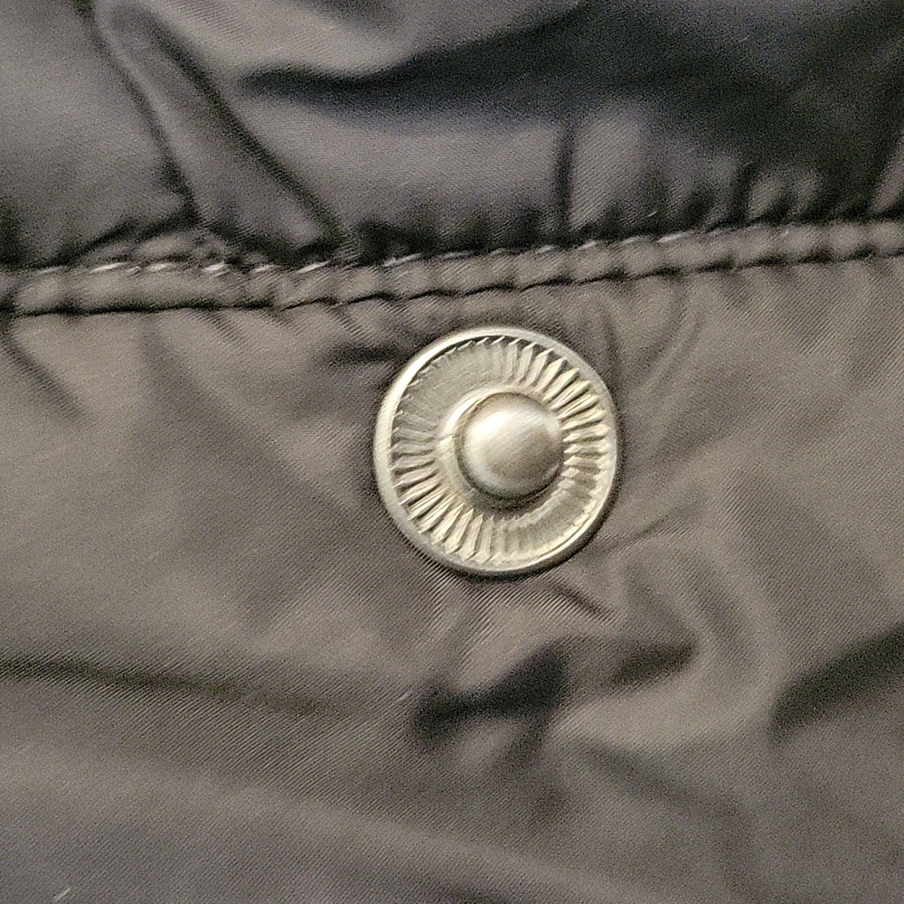 Land's End Down Button Short Sleeve Puffer Coat XS Excellent Condition Pockets - Picture 12 of 12